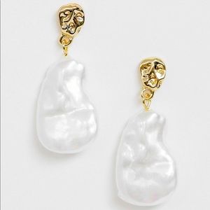 ASOS Pearlescent Drop Earrings